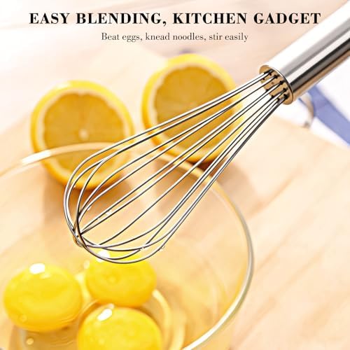 NileHome 3-Pack Stainless Steel Whisk Set, Kitchen Utensils for Cooking - Image 4