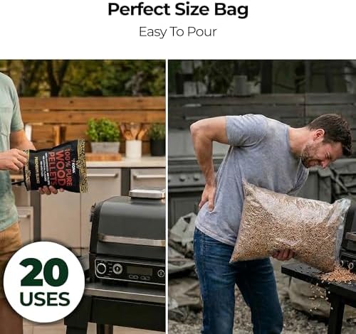 Kona Premium Blend Smoker Pellets, Intended for Ninja Woodfire Outdoor Grill, 2 lb Resealable Bag - Image 6