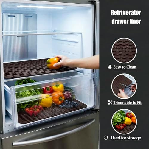 MicoYang Silicone Dish Drying Mat — Quick-Dry Ridges Counter & Sink Pad, Heat-Resistant Trivet to 450°F, Non-Slip & Dishwasher Safe, Roll-Up Storage, 18 Colors & 9 Sizes (Coffee, 16"×12") - Image 5