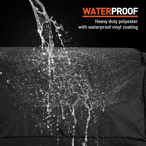 Arcedo Waterproof Outdoor Grill Cover 64 Inch Compatible with Weber, Black - Image 4
