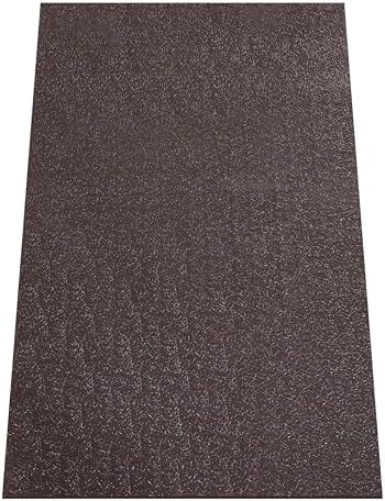 Rhino Hide Embossed Grill Guard Mat - Heat Resistant Outdoor Grill Floor Mat for Patio, Deck & Garage Surface Protection - Rectangle, Brown (36”x48”) by RancoIndustriesInc