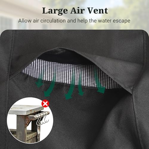 MR. COVER Outdoor Prep Table Cover 40 inch for Royal Gourmet Cart Flattop Worktable, 600D Heavy Duty Waterproof for Grill Dining Kitchen Island cart Protective, Outdoor Storage Cabinet Cover - Image 7