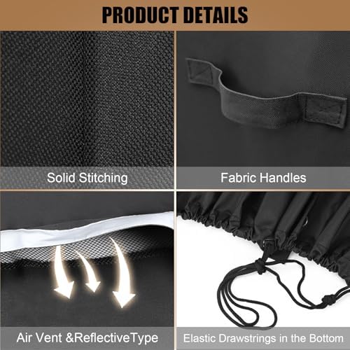QuliMetal Heavy Duty Grill Cover for Traeger Pro 22/575 Series BAC503 - Image 4