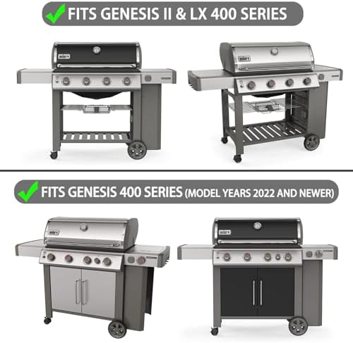 66097 Genesis ii E-410 Grill Grates Replacement Parts for Weber Genesis ii 400 Series II E-410 II SE-410 E-435 S-435 66089 GS4 Cooking Grates Accessories Kitchenaid 740-0781 720-0856V Cast Iron Grids - Image 4