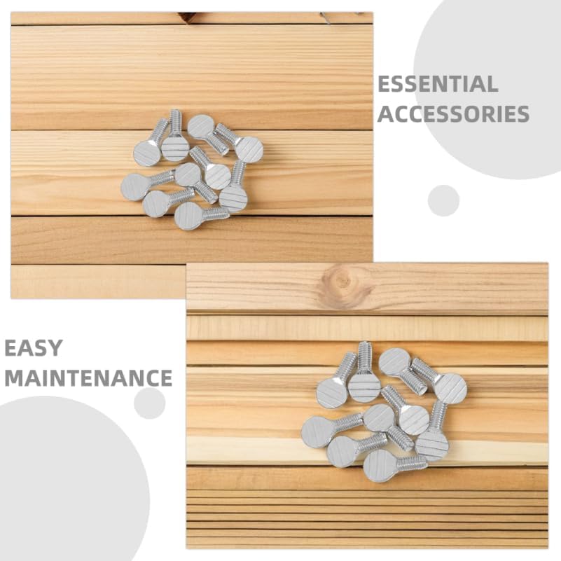 Toddmomy Thumb Screws for Air Fryer Rotisserie Forks 0.78X0.39 Inch Stainless Steel Oven Grill Replacement Screws 12 Pcs Rotating Fork Screws for Universal Rotisserie Accessories - Image 7