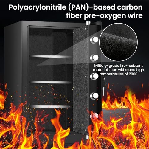 [7.8 Cuft] [ °] Fire Proof Safe for Home Documents - Image 4