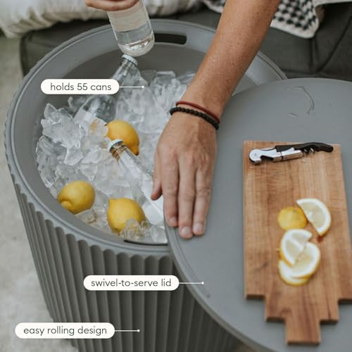 Veradek Cooler Side Table - Outdoor Cooler Table and Ice Chest - Image 6