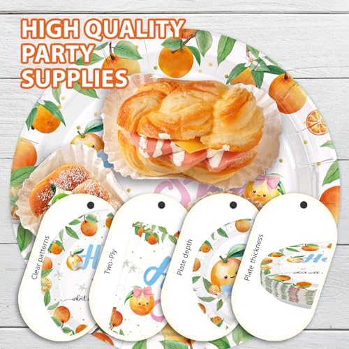 96 Pcs Little Cutie Gender Reveal Party Decorations, Serves 24 - Image 6
