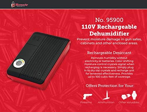 Hornady Rechargeable Dehumidifier 95900 - Portable Moisture Absorbers with Silica Gel to Prevent Moisture Damage for Gun Safe Accessories, Firearms, & More in Gun Safes & Cabinets, Closets, & Pantries - Image 3