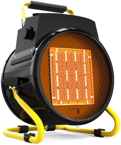 Outdoor Heater for Patio, 1500W Electric Garage Outdoor Heaters with 3 Modes, 3s Fast Heating, with Overheat Protection, Electric Space Heaters for Patio, Garage, Greenhouse, Office by Karveden