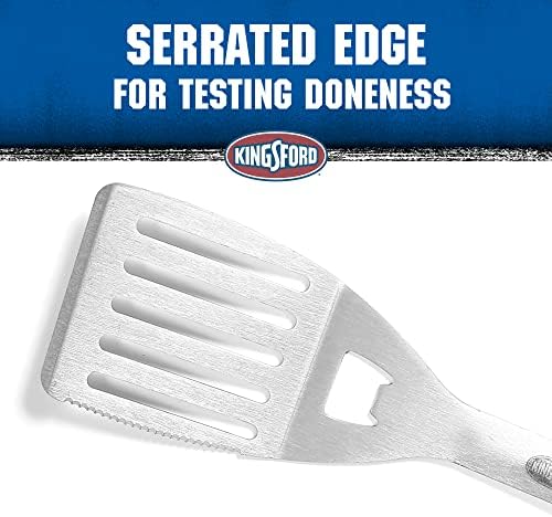 Kingsford Stainless Steel BBQ Grill Spatula, Red & Black Handle - Image 4