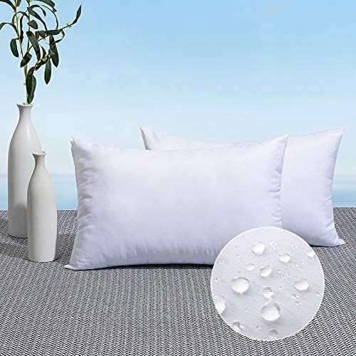 MIULEE Pack of 2 12x20 Inch Outdoor Pillow Inserts by MIULEE