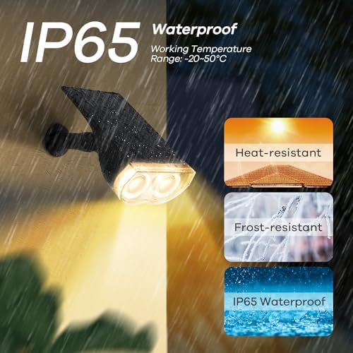 Linkind Halloween Solar Lights Outdoor Spotlight Waterproof RGB 12 Pack - Image 5