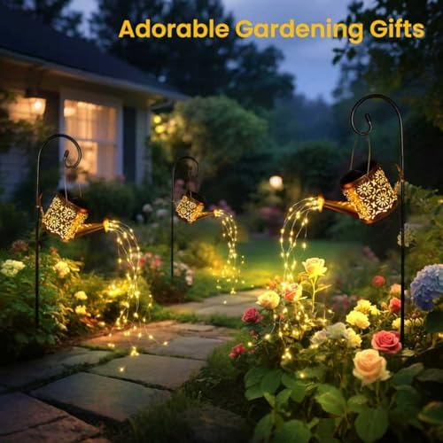Solar Garden Lights Outdoor Decoration Flower Solar Watering Can Light - Image 7