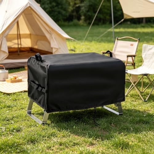 Tabletop Grill Cover, 600D PVC Shell, 25-18-15 Inch Profile, Compatible with NXR 3, Debris Barrier for Patio Garage Camping Storage Tabletop Barbecue Cover Compact Grill Protector Patio - Image 5