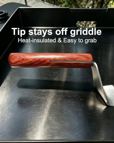 Solid Stainless Steel Griddle Spatula Burger Turner,Blade:5.3"L×2.8"W - Image 5