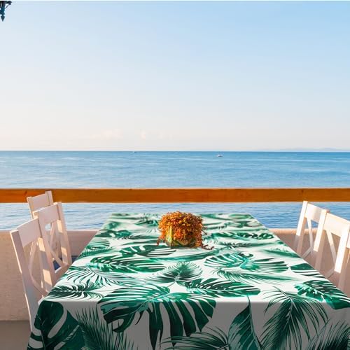 Outdoor Tablecloth with Umbrella Hole Umbrella Tablecloth Patio Tablecloths with Zipper for Courtyards, Terraces, and Beaches 60 x 120 in - Image 2