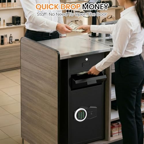 7.5 Cub Drop Safe for Business, Depository Safe with Quick Place Drop Slot - Image 2