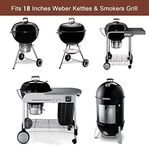 Hisencn Grates for Weber 18-inch Smokey Mountain Cooker Charcoal Smoker - Image 3