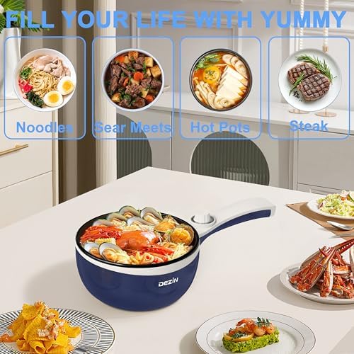 Dezin Electric Pot, 1.5L Non-Stick Portable Hot Pot Electric Upgraded, 700W - Image 6
