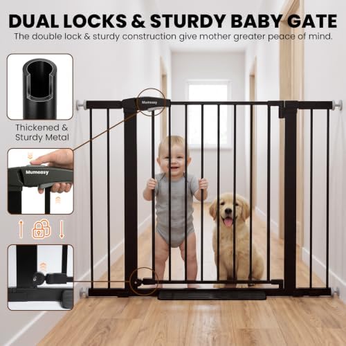 Baby Gate for Stairs, 26-40" Auto Close Dog Gate for Doorways No Drilling - Image 4