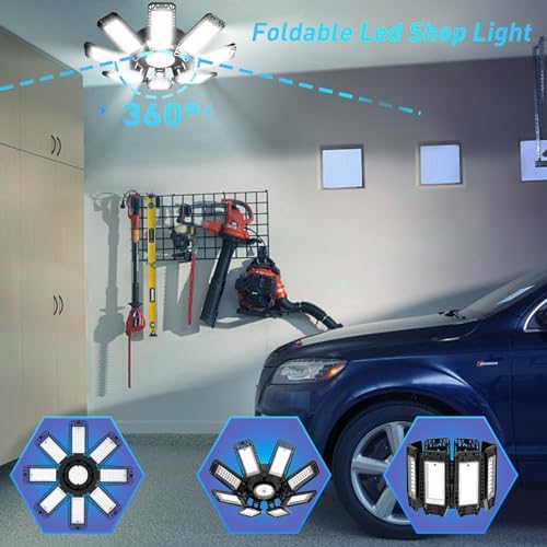 ISKYDRAW Garage Lights 4 Pack - 240W 24000LM Garage Lights Ceiling LED - Image 5