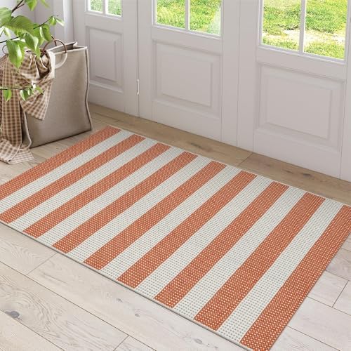 OJIA Outdoor Mat Orange Outdoor Rug 3'x5' Fall Welcome Mats for Front Door - Image 6