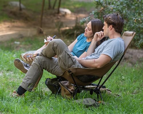 MARCHWAY Lightweight High Back Folding Camping Chair with Head Support - Image 2