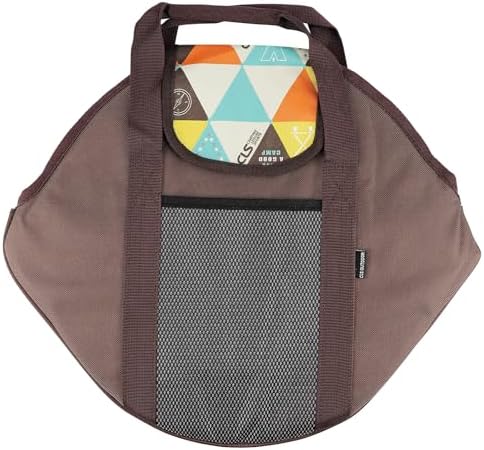 Grill Pan Storage Bag, Rectangular, Brown, Nylon, 17.1x14.6Inch by DOERDO+DD