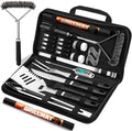 RINPIR 31Pcs Stainless Steel BBQ Grill Accessories & Tools Set, Black by RINPIR