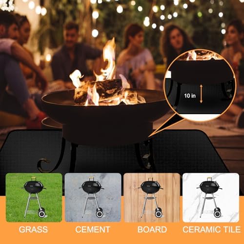 48X36in Grill Mats for Outdoor Grill,Waterproof,OilProof,Fireproof,Fits Most Grills, Smokers, Griddles and Outdoor Charcoal, Flat Top,Deck and Patio Protector - Image 7