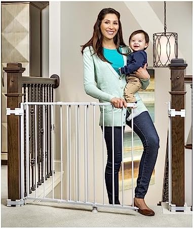Regalo Safety 29"-43" Extra Wide Baby Gate for Top of Stairs & Doorways by Regalo