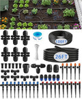 26FT Main Tube 1/2" Drip Irrigation System Kit with 30 Adjustable Nozzles by ELDEROAKI