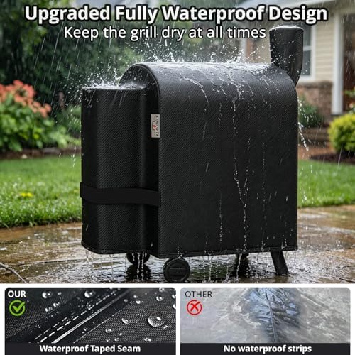 Pellet Grill Cover for Traeger Pro 22/575 Series,1000D Heavy Duty Material - Image 4