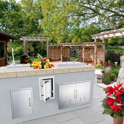 Outdoor Kitchen Paper Towel Holder Drawers,17" W x 11.25" H x 8.75" D Stainless Steel BBQ Drawer Works with Your Grilling or Prep Zones for Easy & Quick Clean up - Image 4