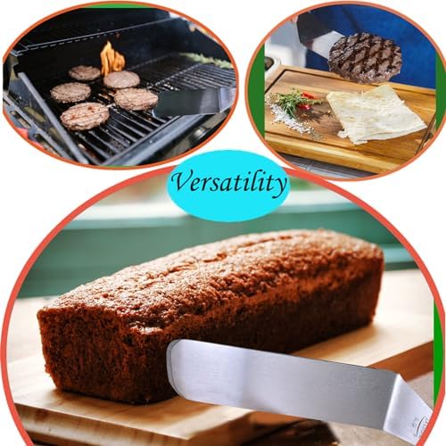 La Cuisine 8 Piece Flat Top Griddle BBQ Accessories Kit with Solid & Perforated Spatulas, Fork, Tong, Cast Iron Meat Press & Squeeze Bottles for Hibachi & Teppanyaki Cooking - Image 6