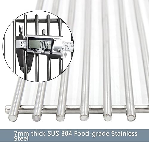 Hongso SUS304 Grill Grates 17.5 in for Weber Spirit 200 E210 (Front Control - Image 5