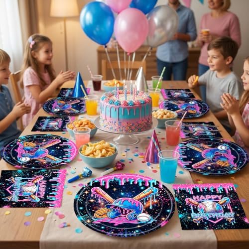 40Pcs Ice Cream Drip Baseball Party Decorations Supplies - Image 6