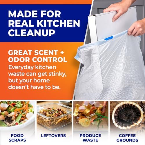 Hefty Ultra Strong Signature Scents 13G Trash Bags, Lavender Vanilla, 80ct - Image 5