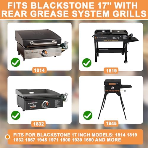 Griddle Top Replacement for Blackstone 17" Flat Top Grill w/Rear Grease - Image 2