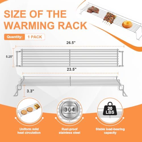 65054 Warming Rack for Weber Genesis 300 E310 E330 S330 EP330 EP320 Parts - Image 4