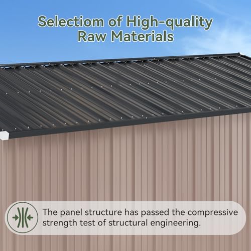 6'x4' Lean to Shed Galvanized Steel Storage Shed - Image 4