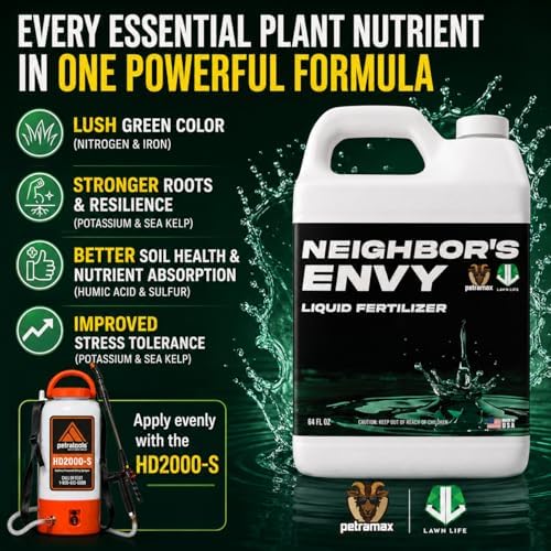 PetraMax Neighbors Envy Grass Fertilizer for Lawn w/ 2 Gal Battery Sprayer - Image 6