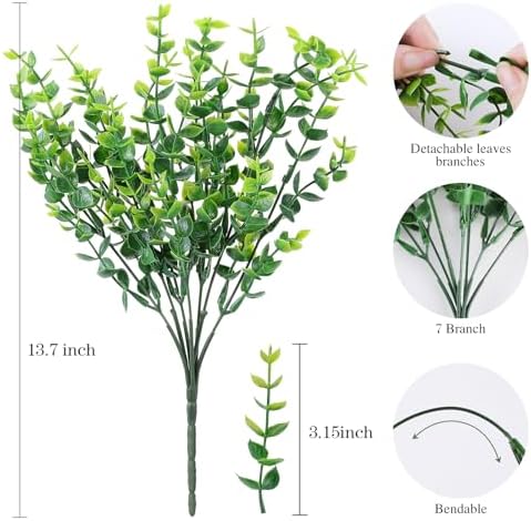 AGIRL Fake Plants,Artificial Plants for Outdoor Indoor Garden Patio Decor - Image 2