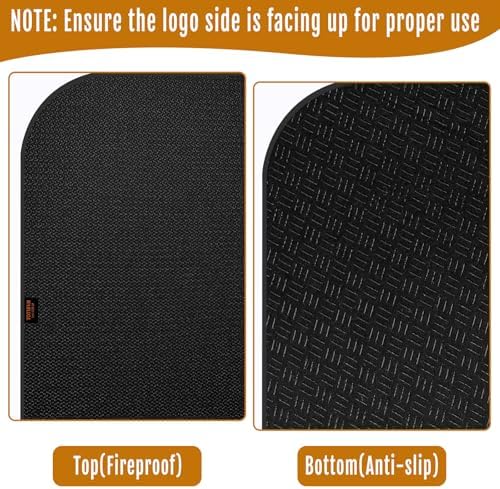 Fireplace Hearth Rug, 60 x 32 inches Fireproof Fireplace Mat - Image 4