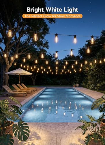 Minetom 202FT Solar String Lights Outdoor Waterproof, S14 Patio Lights - Image 2