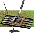 Lawn Leveling Rake, 17"x10" Heavy Duty Sand Leveling Tool with 6.7FT Stainless Steel Long Handle, Golf Rake for Soil, Compost, Gravel, Lawn Leveler for Yard, Garden, Landscaping Level Tool by BlumeTrec