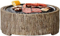 Afterglow 15 Inches Charcoal Grill Barbecue Smoker Stove Tabletop BBQ Outdoor Party for Patio Garden Backyard Decking Camping, Brown by Afterglow