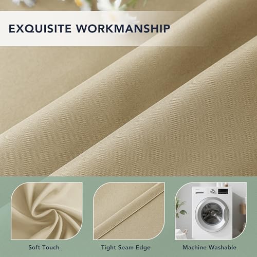 Extra Wide Outdoor Curtains Waterproof for Patio, 6 Drape Panels - Image 5