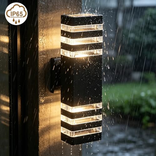Black Outdoor Lights for House Waterproof Modern Exterior Lighting Fixtures - Image 3